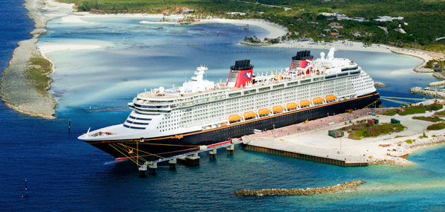 Disney Dream in port, Castaway Cay.