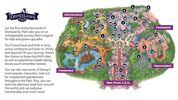 Download map of Disneyland Park