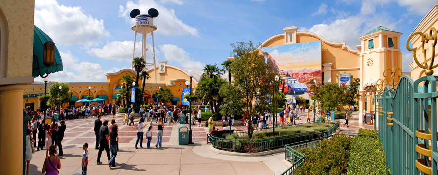 Earful Tower and entrance of Front Lot in Walt Disney Studios Park