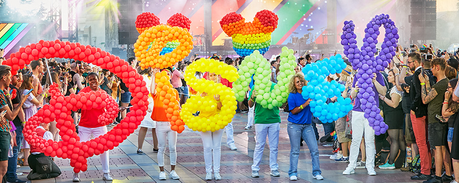 Disneyland Paris Pride balloons