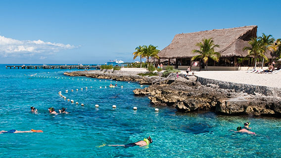 Snorkelling in Cozumel, Mexico