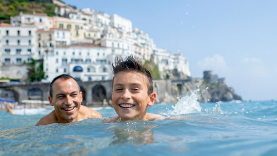Guests Swimming in Amalfi Coast