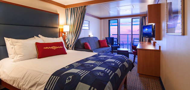 Deluxe Oceanview Stateroom with Verandah.