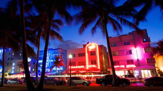 Enjoy shopping and sightseeing with a city break in bustling Miami.