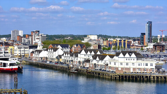 Enjoy a coastal stay at Southampton.