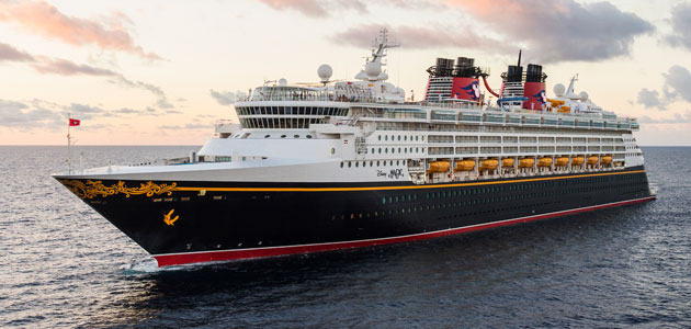 Disney Magic at sea.