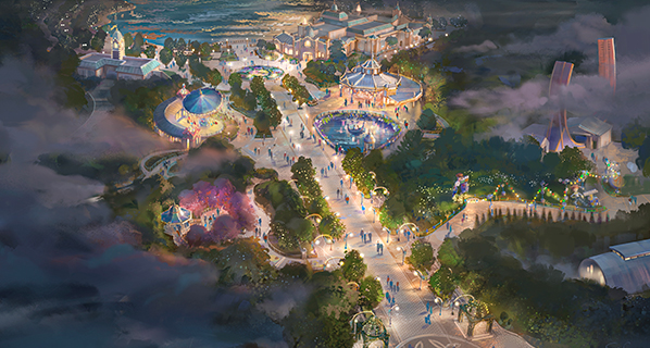 Adventure Way at Disney Adventure World Concept Art