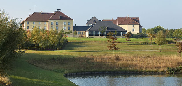 Go for a relaxing walk around the glimmering lake.