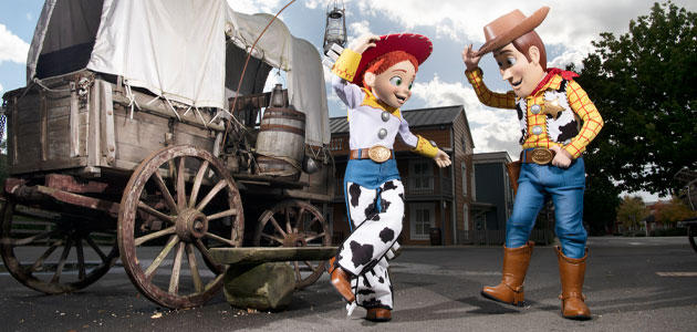 Toy Story Characters Jessie and Woody at Disney Hotel Cheyenne​