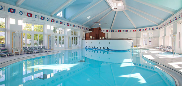 Swim in the pool or relax in the sauna at Nantucket Pool and Health Club