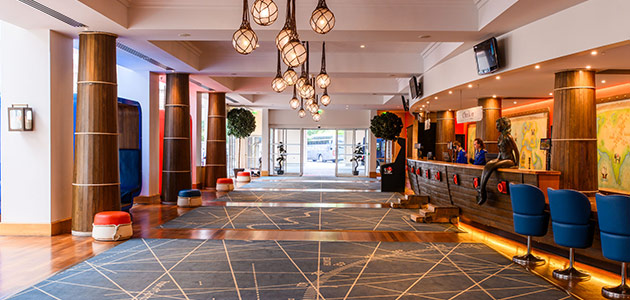 Explorers Fabulous Hotel Group Lobby.