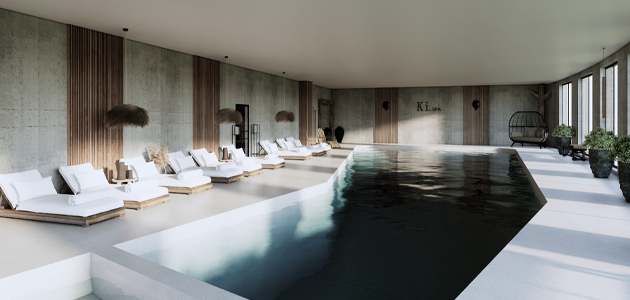 Heated indoor swimming pool at Ki Space Hotel & Spa