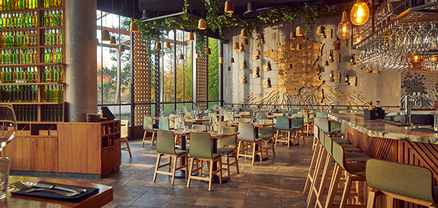 Cépages wine bar and restaurant at Les Villages Nature Paris