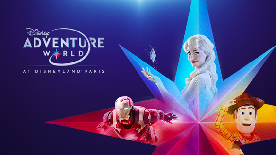 Discover the worlds of Marvel, Frozen and Pixar  at Disney Adventure World in Disneyland Paris