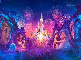 Concept art of Disney Tales of Magic New Disneyland Paris Nighttime Show
