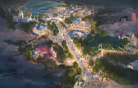Adventure Way at Disney Adventure World Concept Art