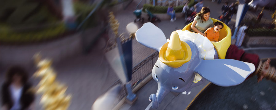 Dumbo the Flying Elephant at Fantasyland in Disneyland® Park