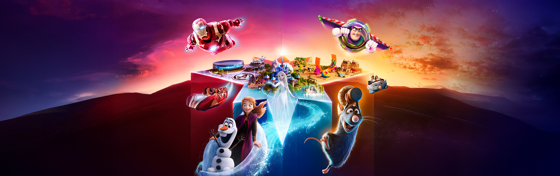 Experience Marvel, Frozen and Pixar at Disney Adventure World in Disneyland Paris