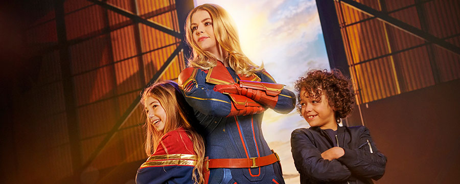 Marvel Season of Super Heroes image featuring Spider-Man, Iron Man and Captain America at Disneyland Paris