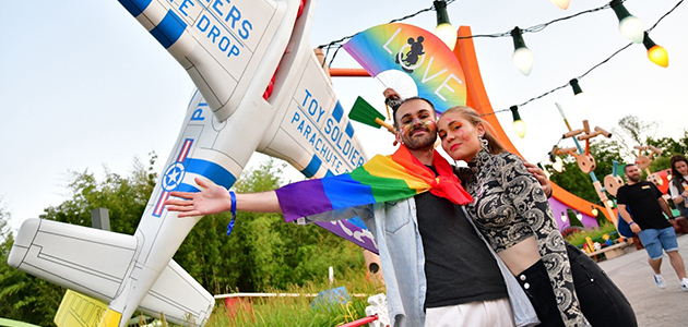 Young guests enjoying pride