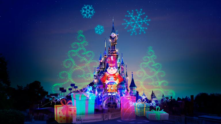 Disney Electrical Sky Parade at Christmas