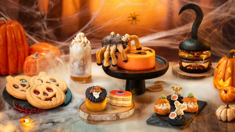 A selection of Halloween food from Disney Halloween Festival