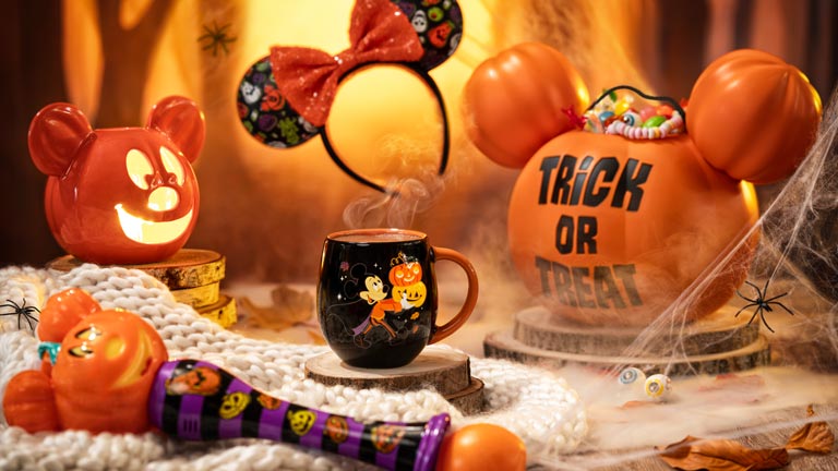 Haunting Halloween merchandise and souvenirs at Disneyland Paris