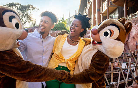 Couple with chip and dale