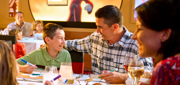 Family dining at Animator's Palate