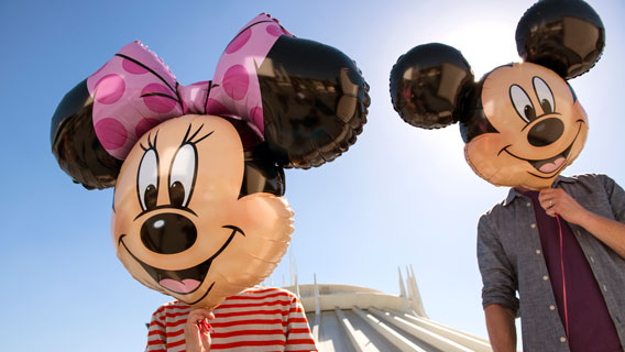 Mickey and Minnie balloons