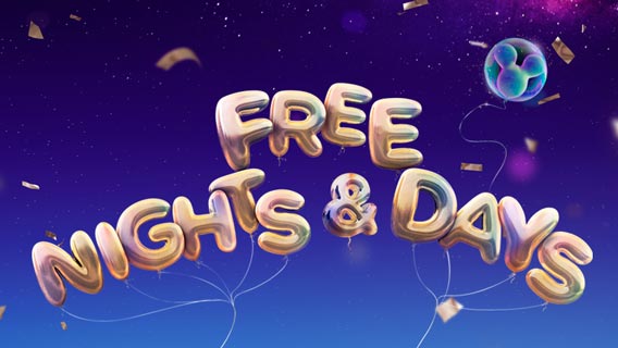 Free Nights & Days - Up to 2 Free Nights on a 2-Week Stay + 14-Day Ticket for the Price of 7!