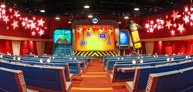 Inside the Laugh Floor at Monsters, Inc. Laugh Floor in Magic Kingdom Park.