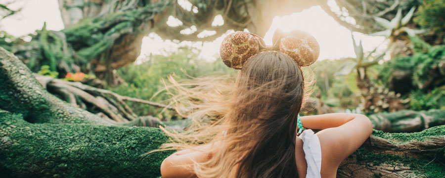 Young girl at Disney's Animal Kingdom