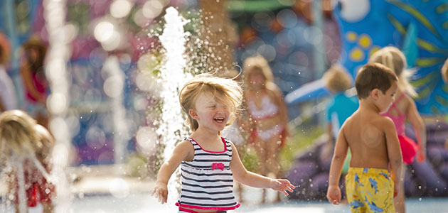 Young guest having fun at the themed Pools at Disney's Art of Animation Resort