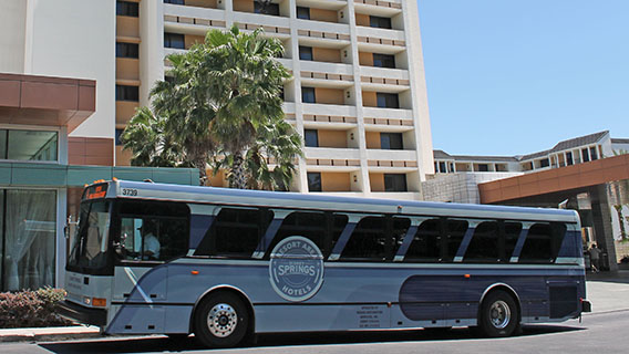 Complimentary transportation to Disney Parks
