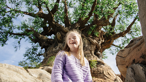 Girl at Disney Animal Kingdom